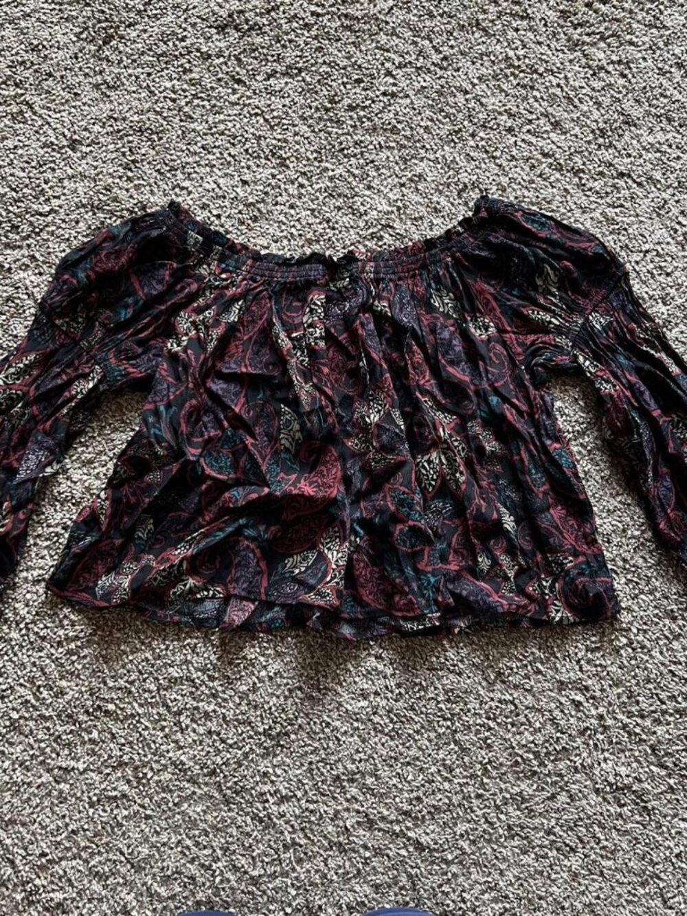 Boot Barn Off the Shoulder Paisley Top - Picture 5 of 5